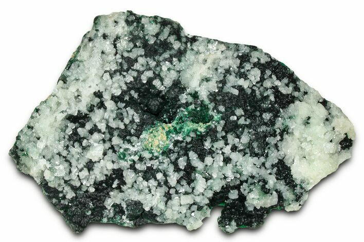 Sparkling Cerussite Crystals on Botryoidal Malachite - Congo #326846